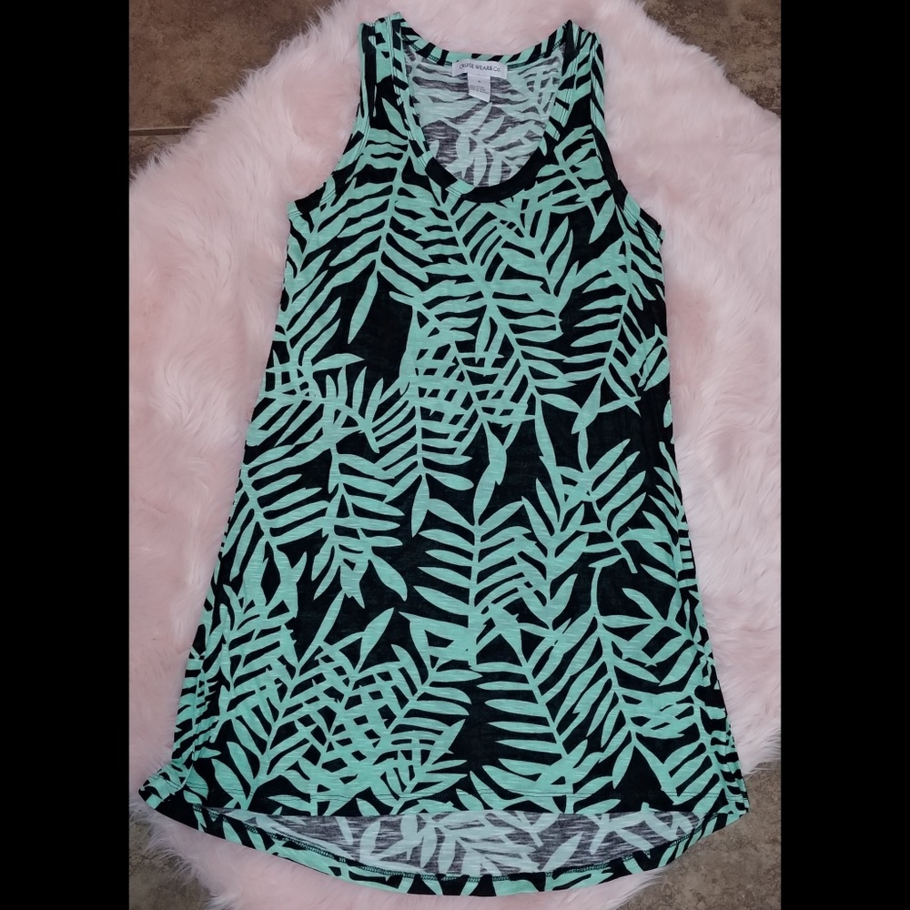 Cruise wear and Co black and mint dress size small